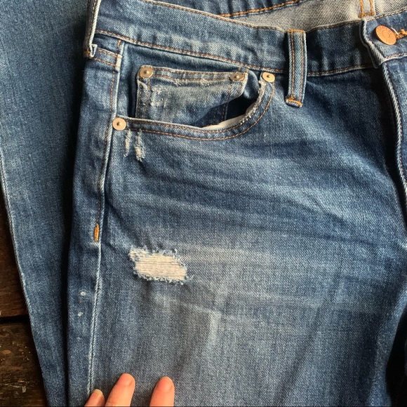 Madewell the slim boyjean painter distressed 27 denim jeans boyfriend like new - Picture 3 of 9